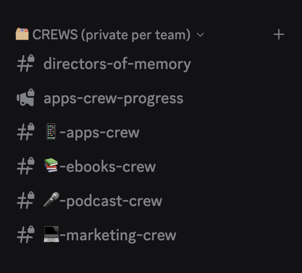Memory Matters Discord crews